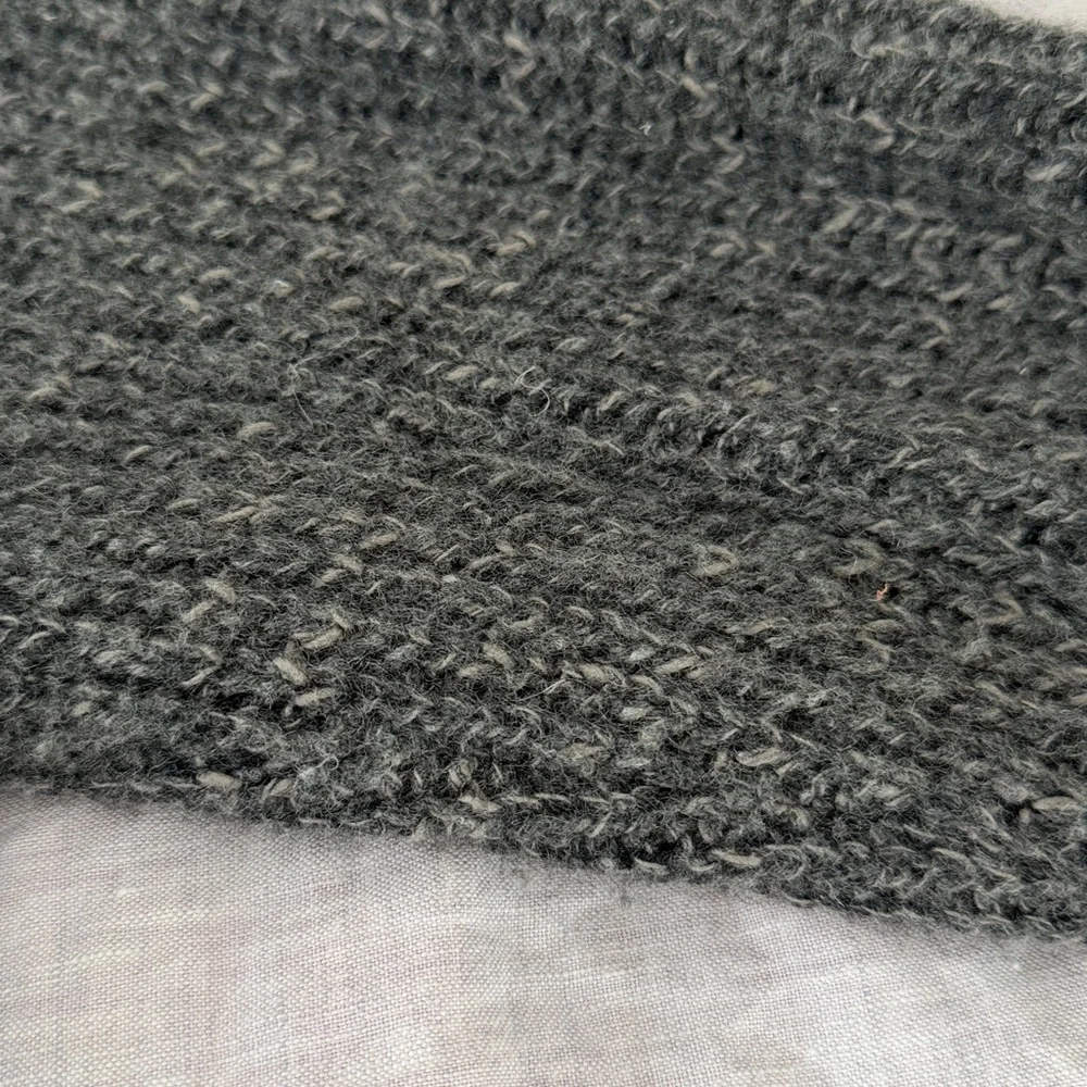 JENNI KAYNE: Medium, cashmere wool, oversized sweater, gray Marl. GUC! - Picture 6 of 7